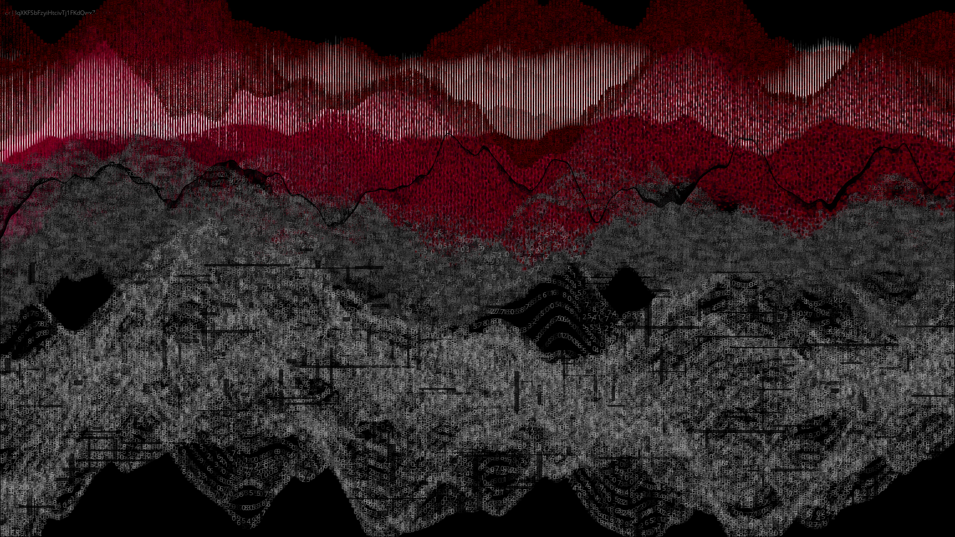 Pixel rain in a data landsacape #100 static token preview