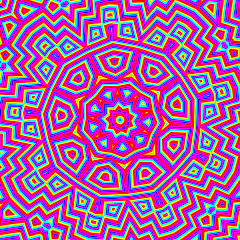 Psilocybin vision #3 - #fxhashturnsone #22 static token preview