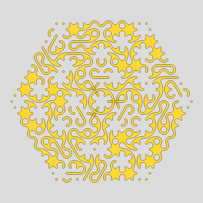 Truchet Threefold Symmetry #18 static token preview