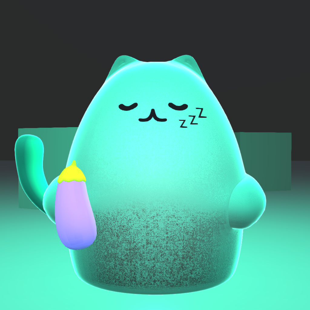 Glow Kitties #12 static token preview
