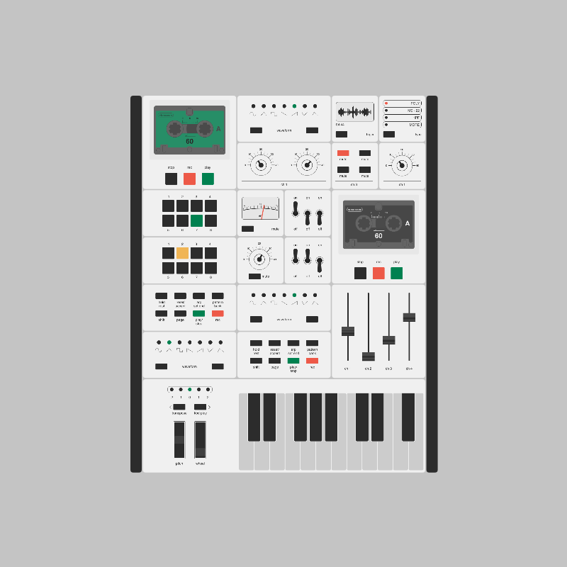 Modular synthesizer #18 static token preview