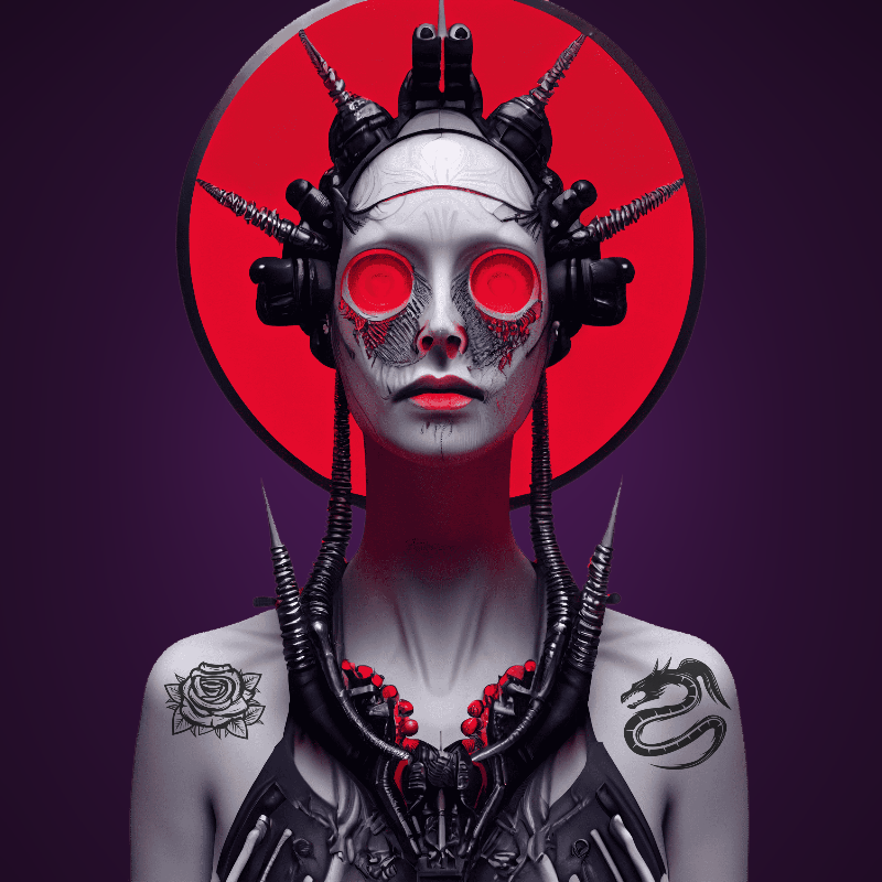 Cyber Girl #3 static token preview