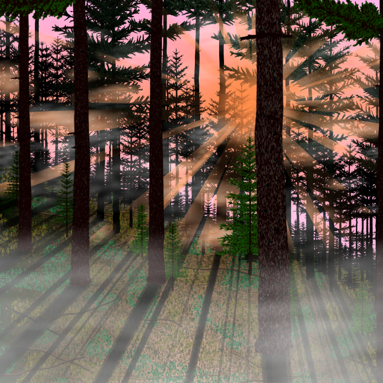 Forest Sunrise #6 static token preview