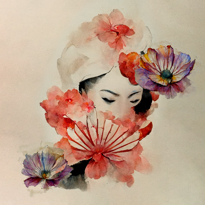 Flower Geisha #4 static token preview