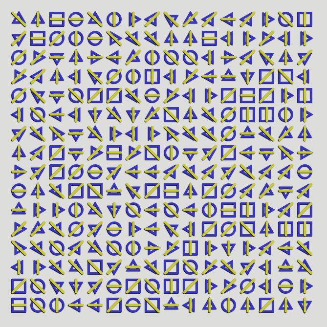 Geometric abstraction #21 static token preview