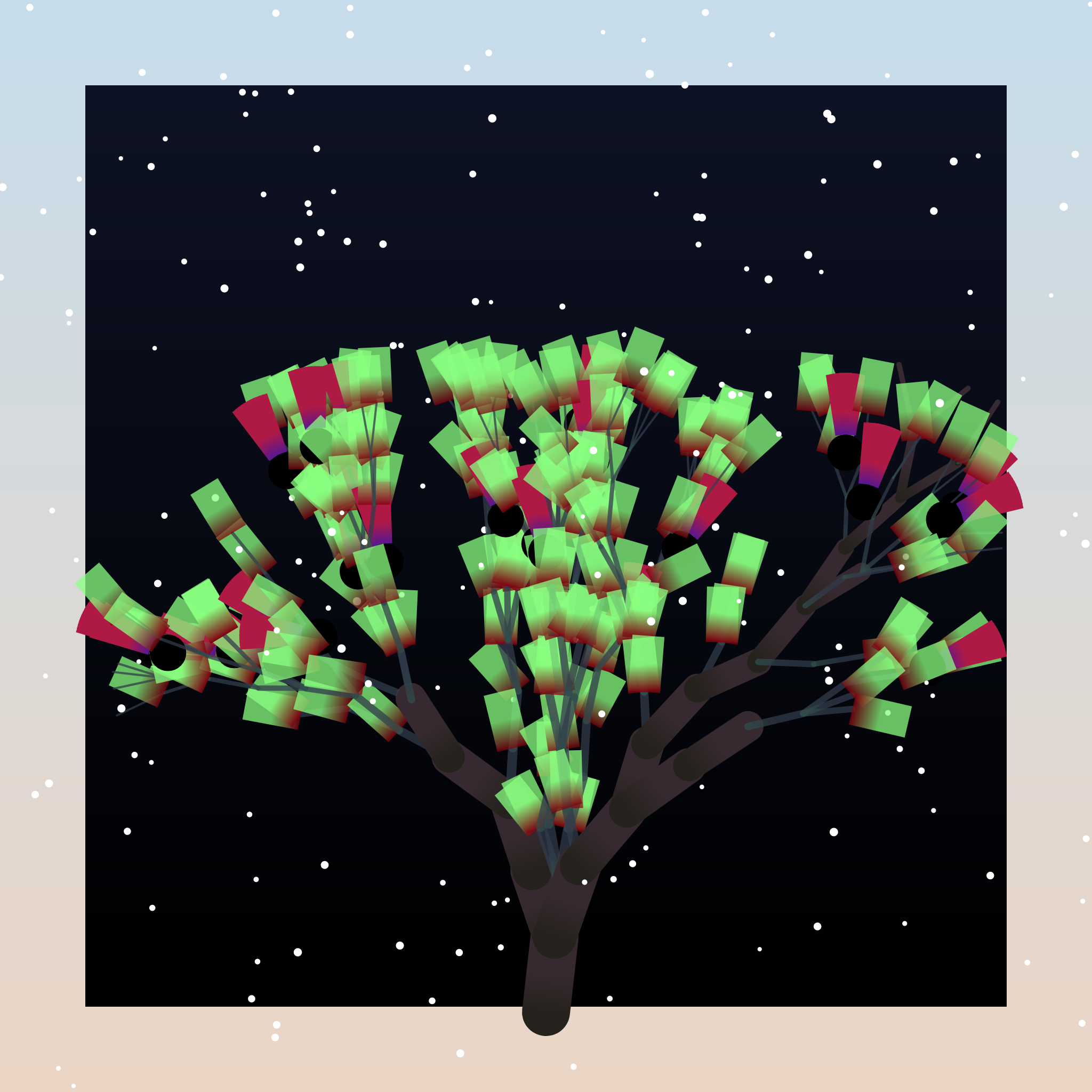 Some generative winter trees #2 static token preview