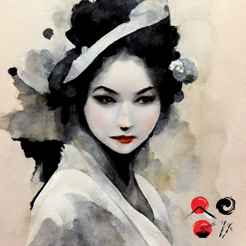 Winter Geisha #13 static token preview