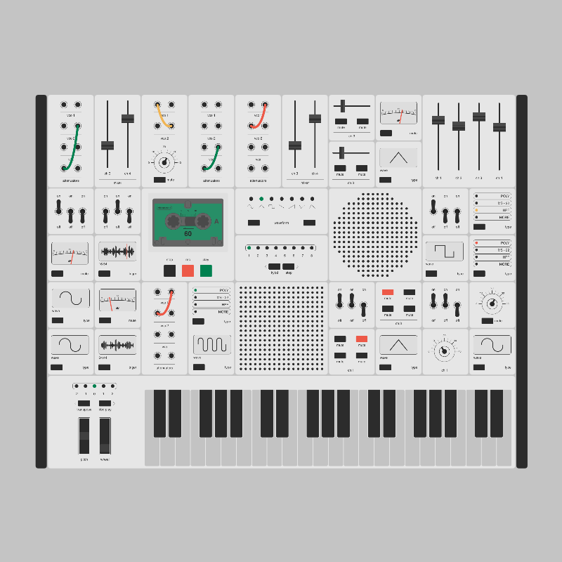 Modular synthesizer #22 static token preview