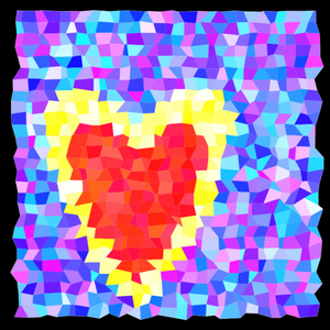 Heart mosaic project preview