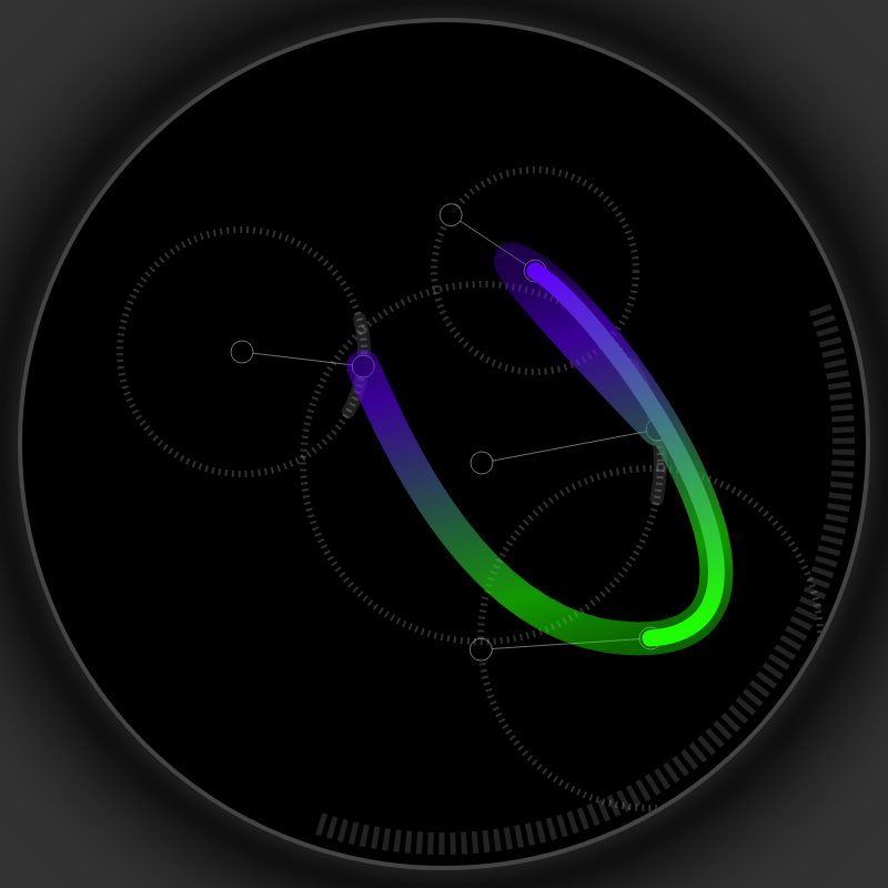 Neon Curves #23 static token preview