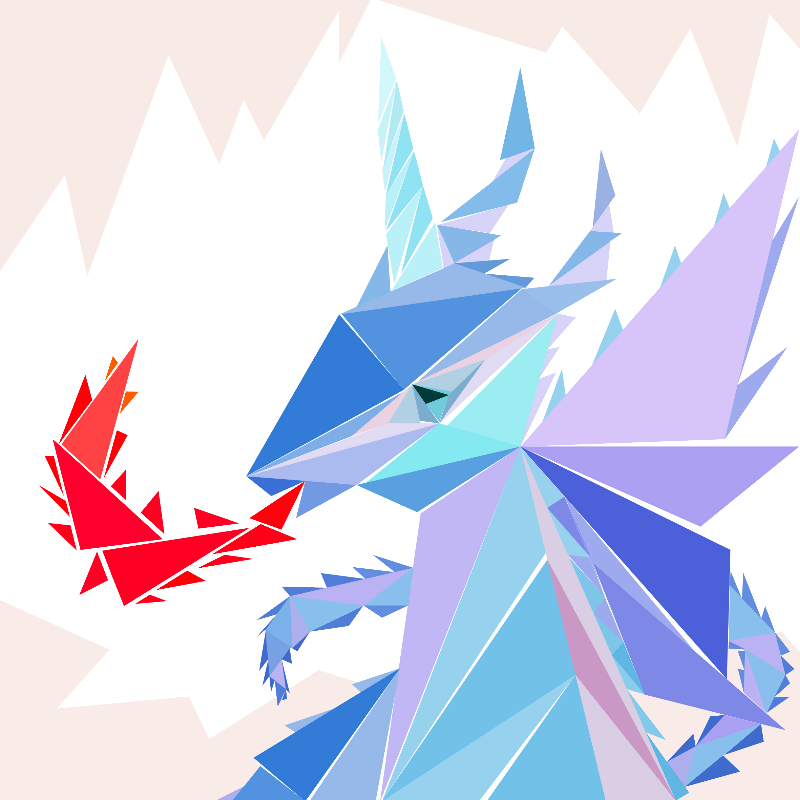 Unicorn dragon #17 static token preview