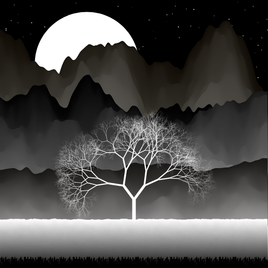 B&W Landscape #14 static token preview