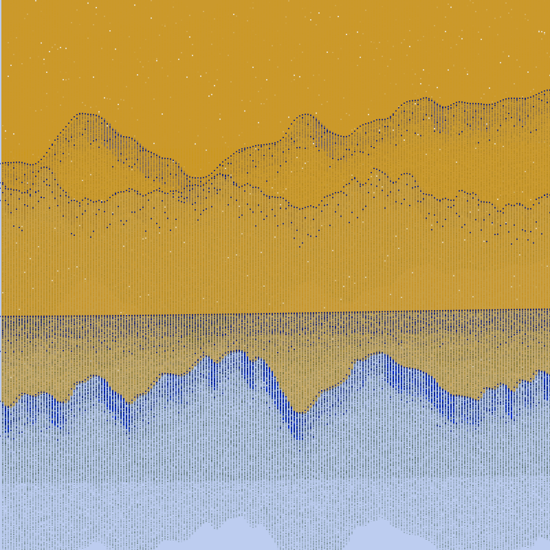 Glitched Mountains GT #13 static token preview