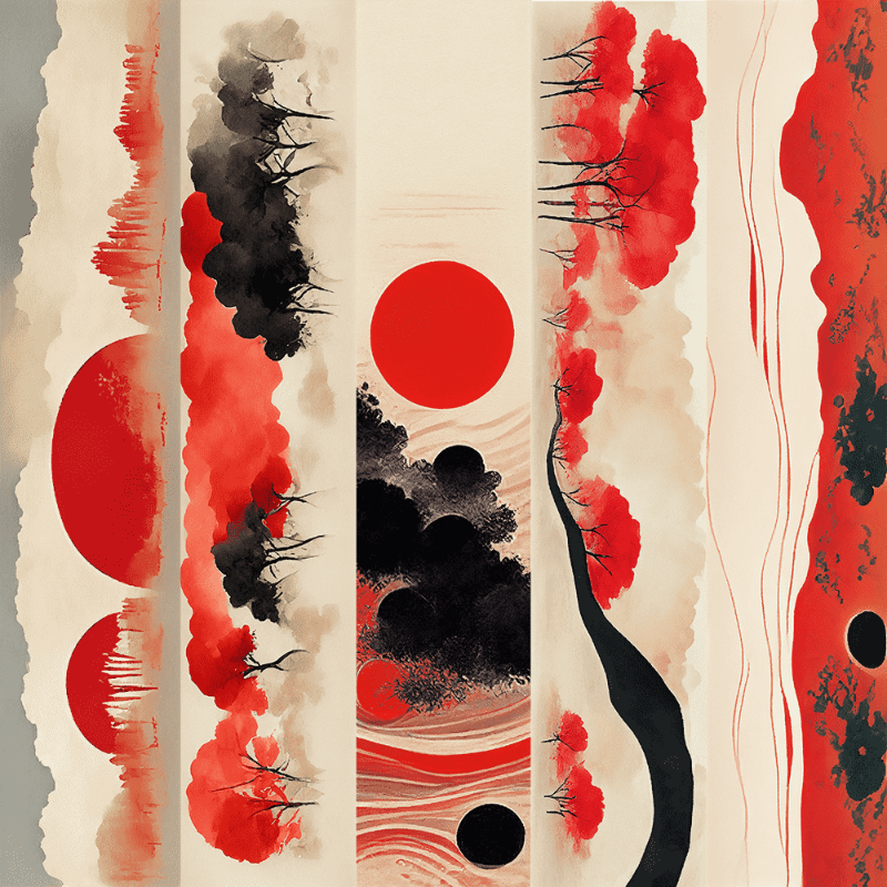 AI Japanese garden #12 static token preview