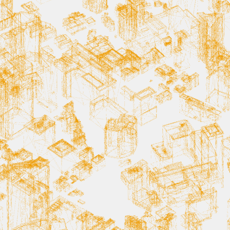 Algorithmic Drawing: Minato City Tokyo #10 static token preview