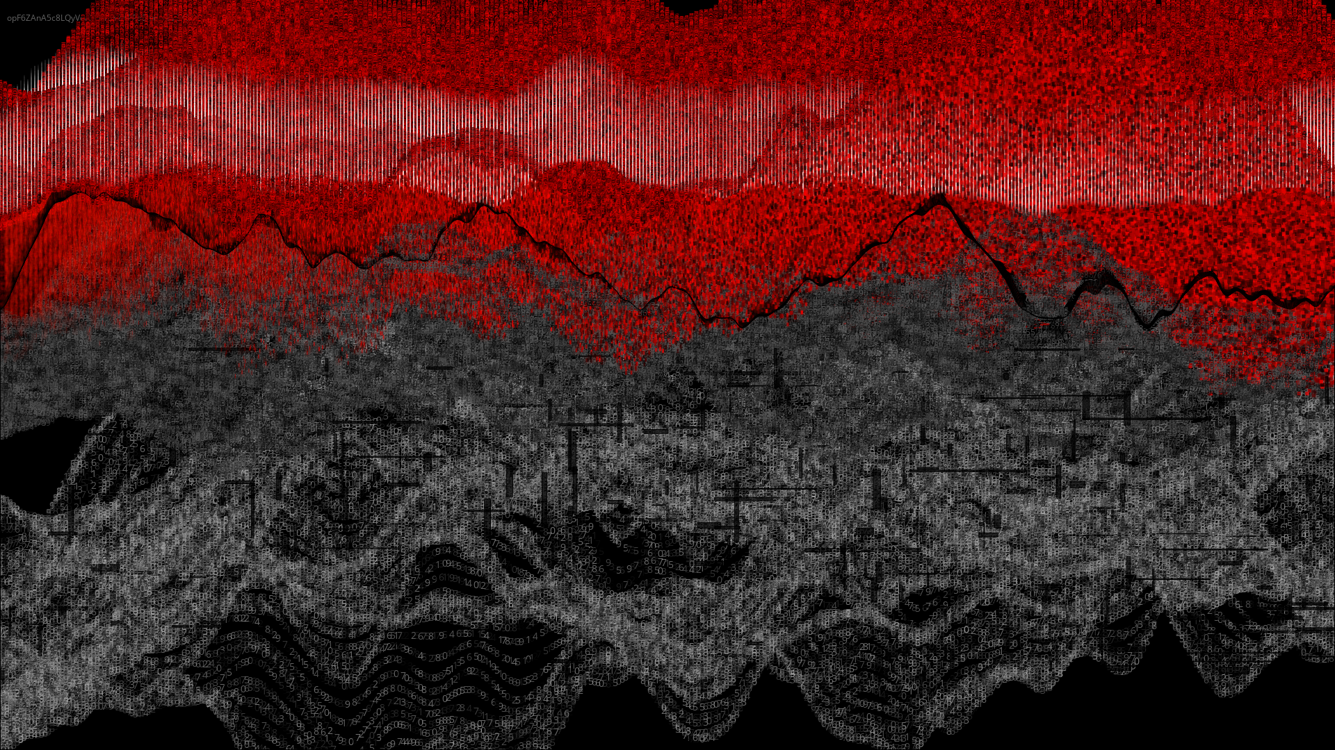 Pixel rain in a data landsacape #16 static token preview