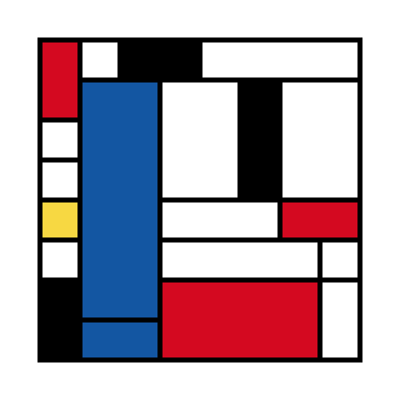 Mondrian squares #2 static token preview