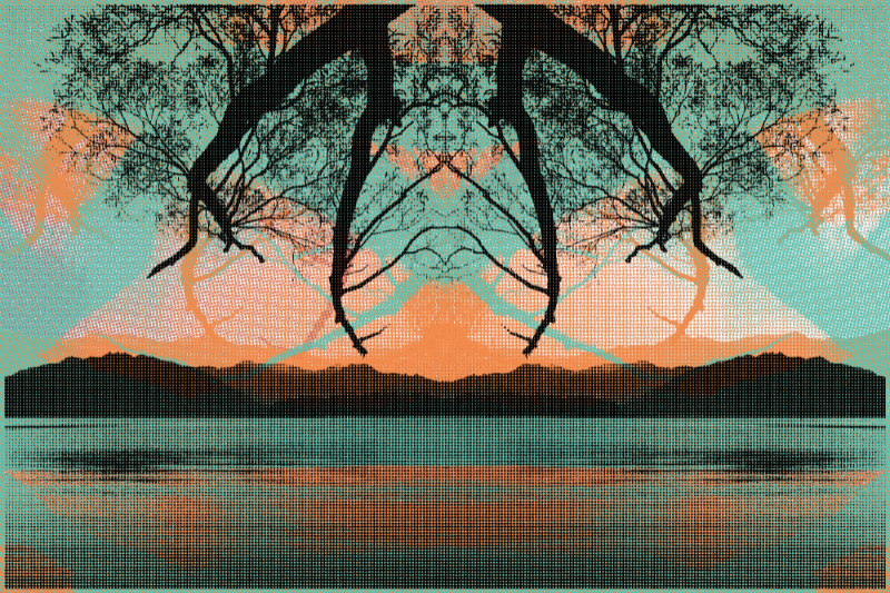 digital printmaking: CMYK+ #2 static token preview