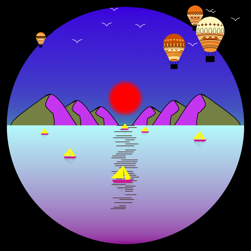 Sunset View #16 static token preview