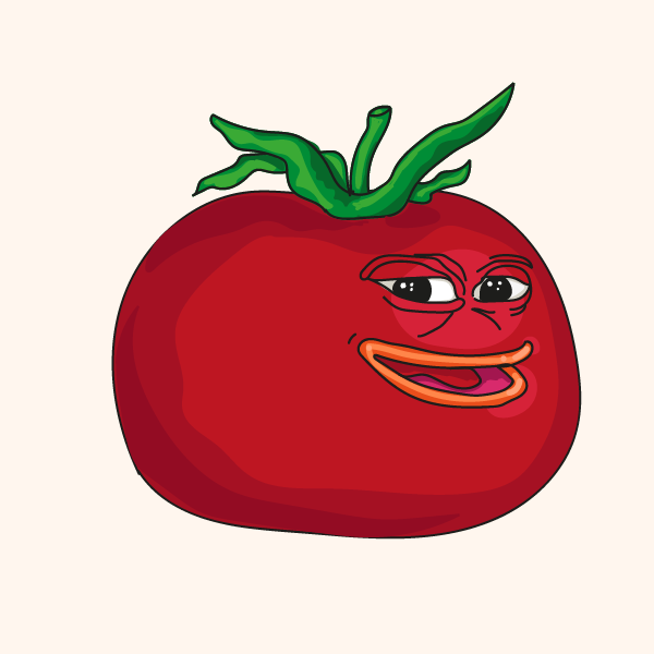 Pepe generative vegetables faces. #23 static token preview