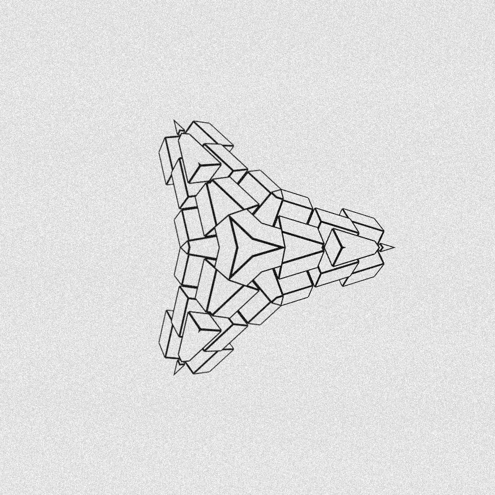 Monochrome Kaleido #18 static token preview