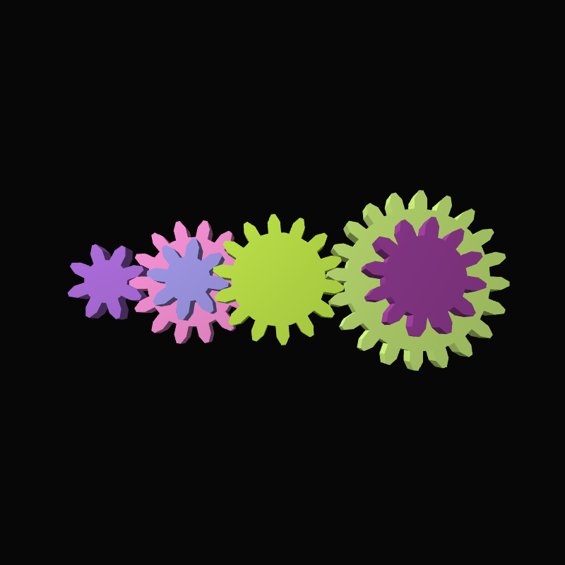 Mechanical gears #4 static token preview