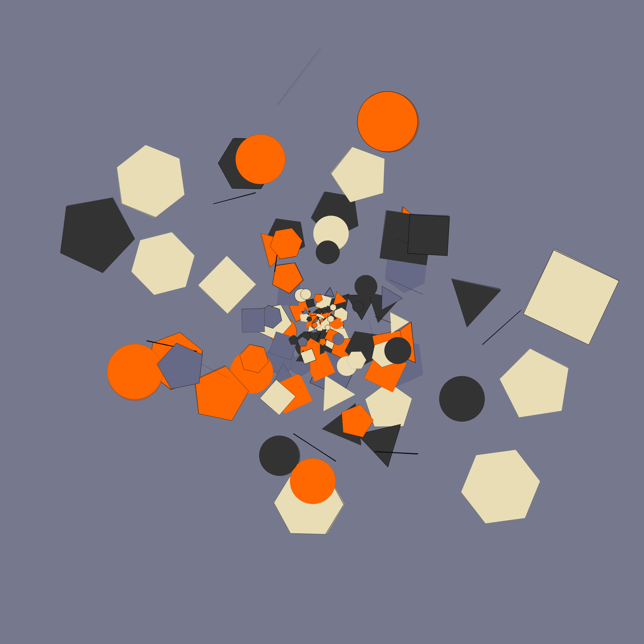 Chaotic Colored Shapes #11 static token preview
