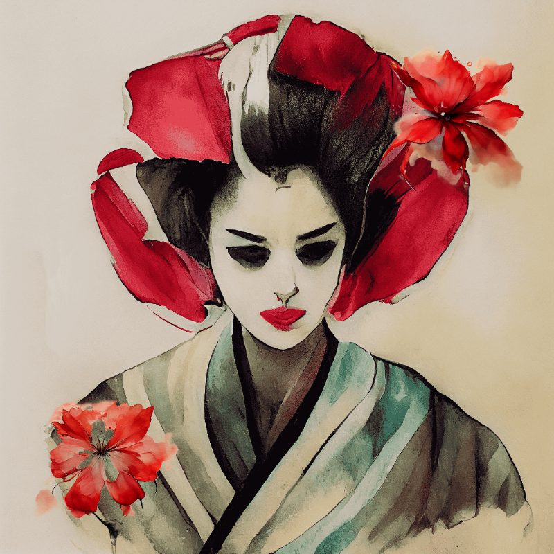 Sad Geisha #1 static token preview