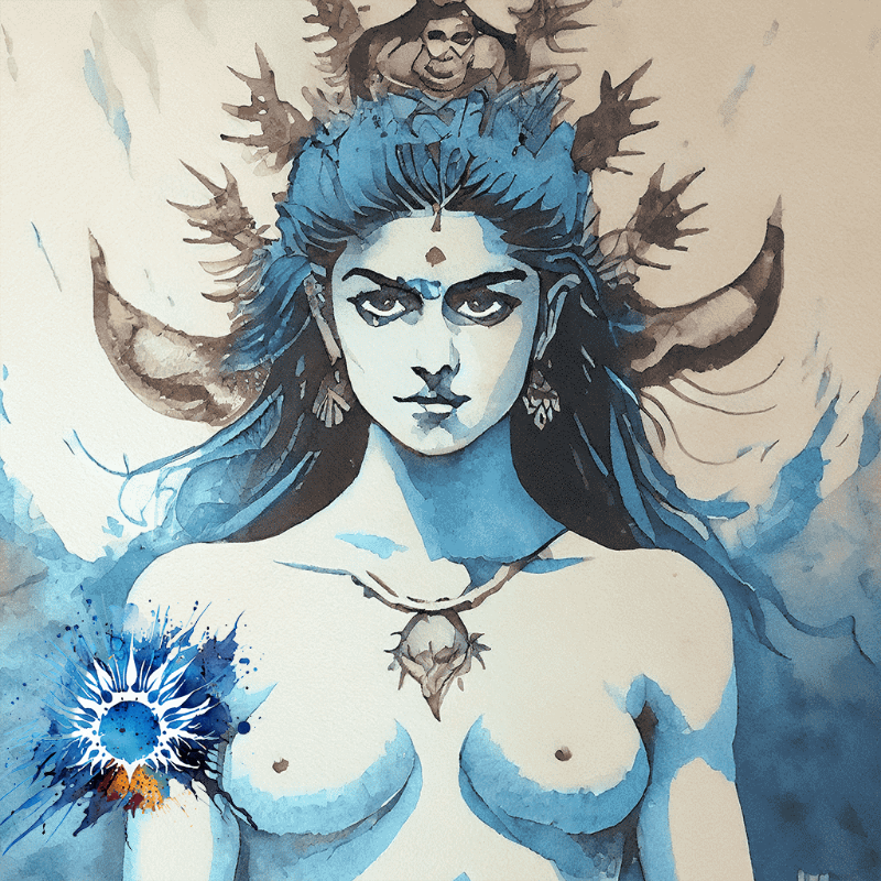 Shakti in Blue #3 static token preview