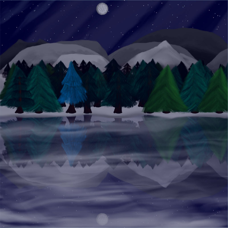 Moony Winter Lake #52 static token preview