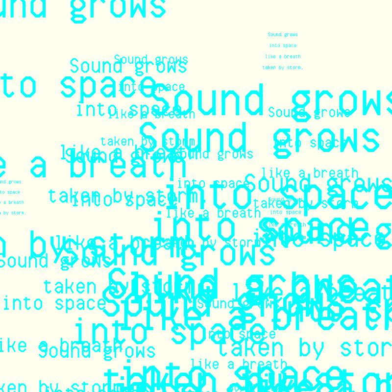 SOUND GROWS INTO SPACE #11 static token preview