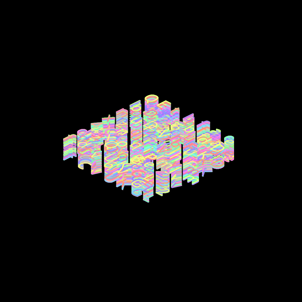 ISCII Rainbow Redux #6 static token preview