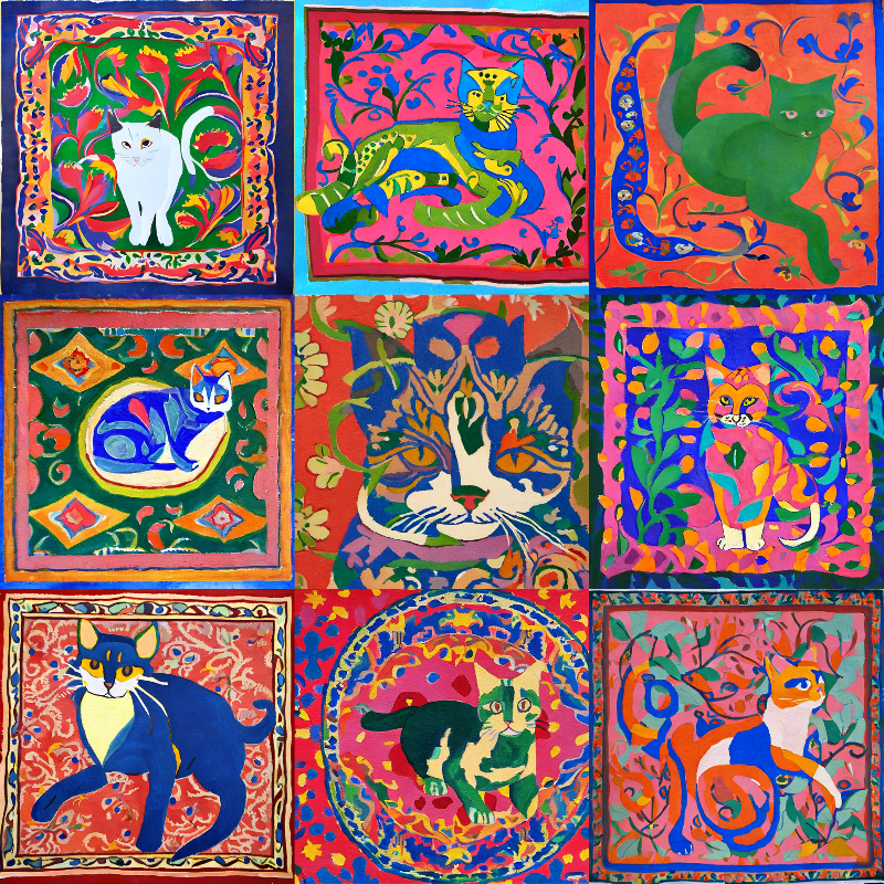 99 Patchworks of 9 Lives #10 static token preview