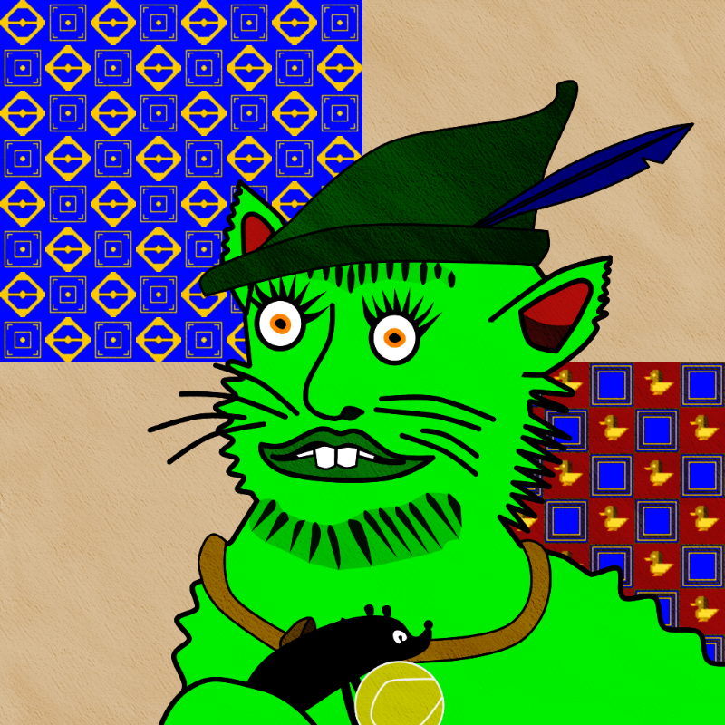 Famous Medieval Cat #14 static token preview
