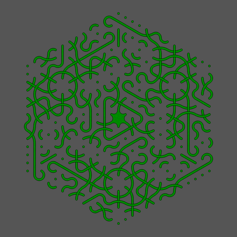 Threefold Symmetry - Dark Variations #21 static token preview