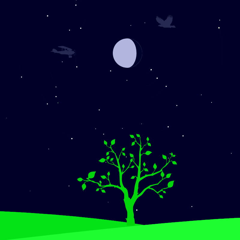 Up in the Night Sky #1 static token preview
