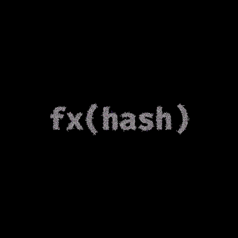 FXHASH Logo with Features #886 static token preview