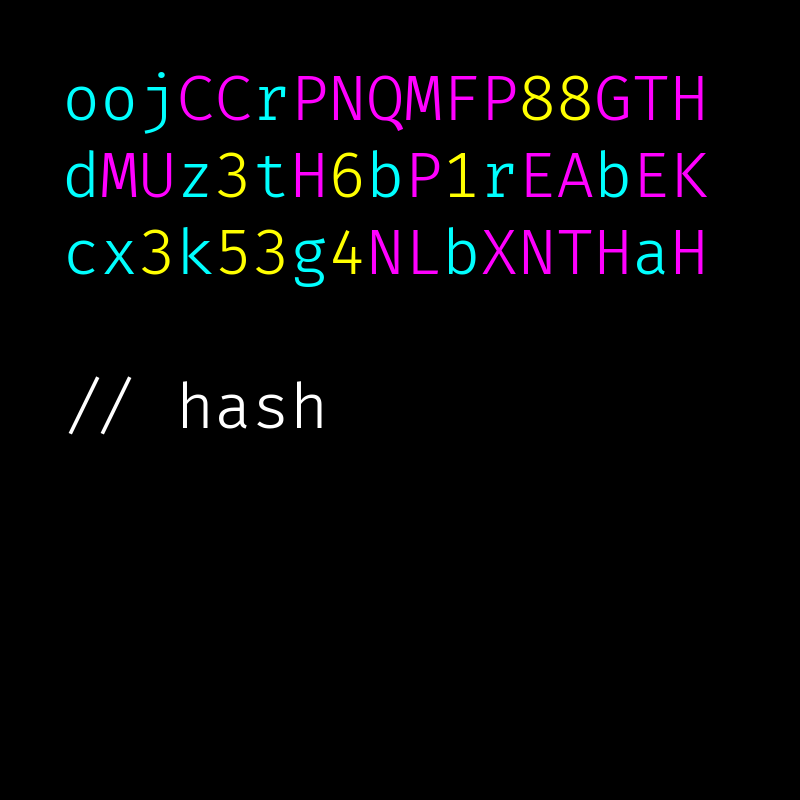 hash #10 static token preview