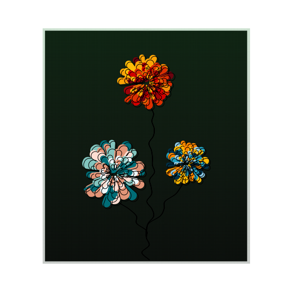 五彩向日葵 colorful sunflowers #3 static token preview