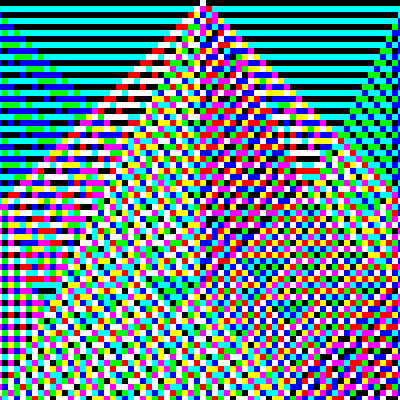RGB Elementary Cellular Automaton #967 static token preview