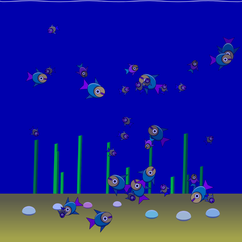 Underwater Schooling #13 static token preview