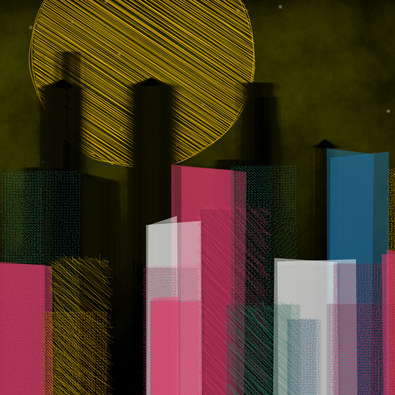 hastily-drawn cityscape sketch #21 static token preview