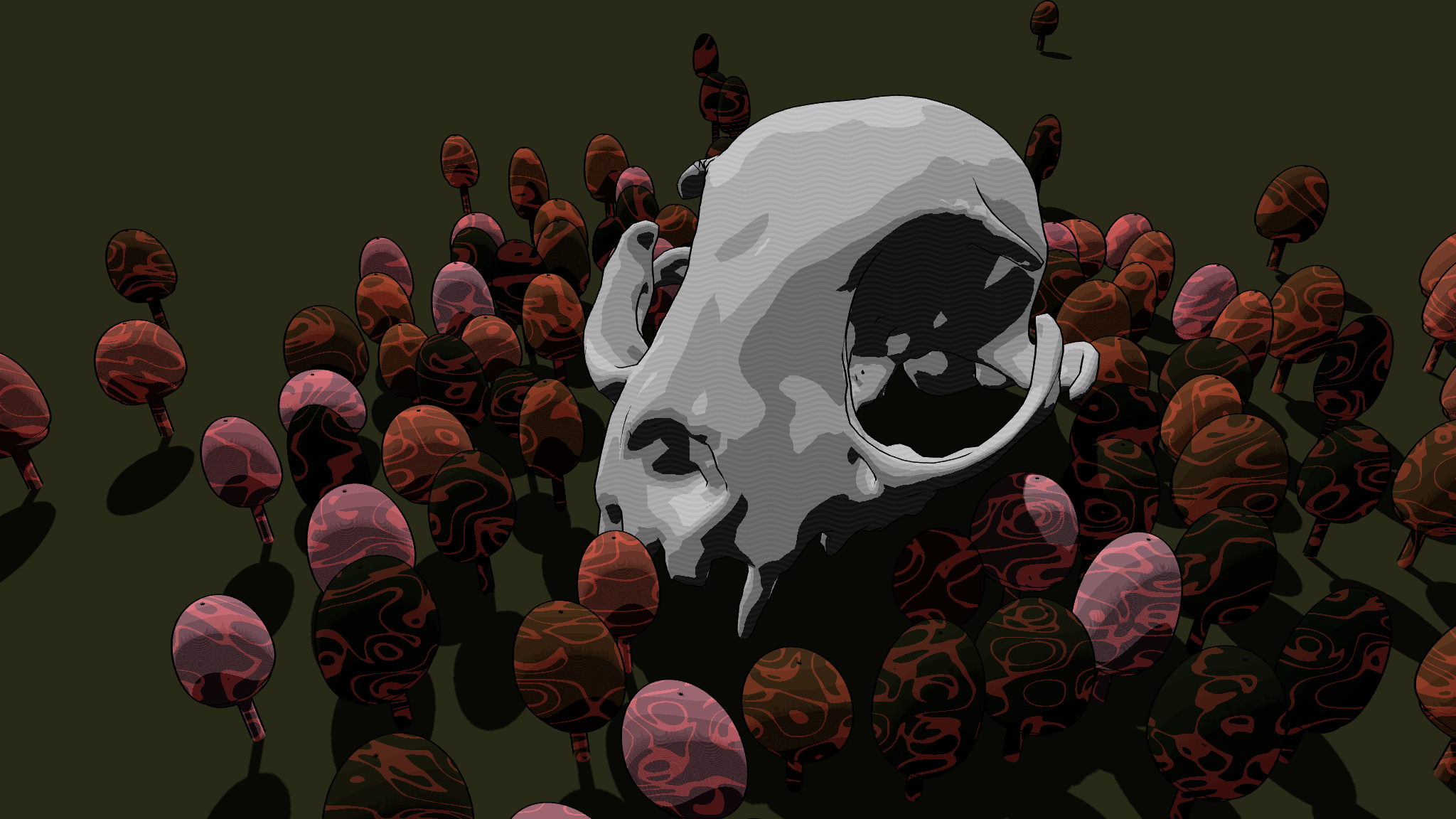 Mushrooms and Skulls #4 static token preview