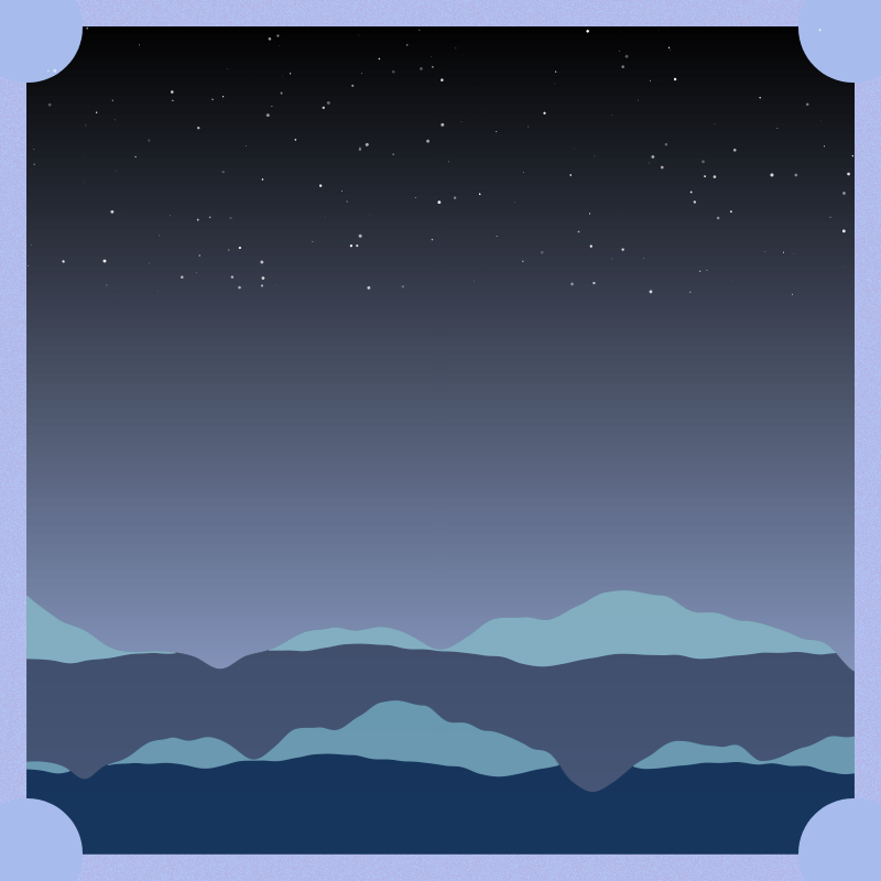 Stars and snow in the Andes Mountains #9 static token preview