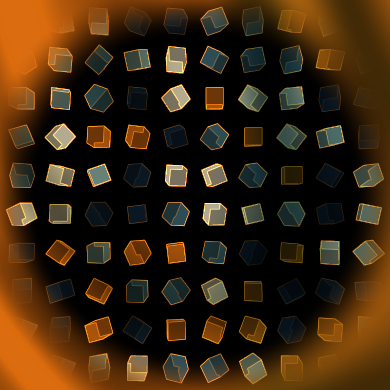 Interactive Cubes Grid #5 static token preview