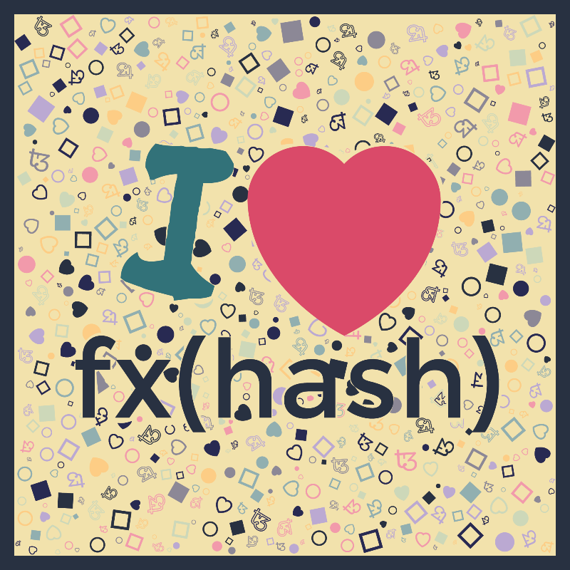 I Love Fxhash #23 static token preview