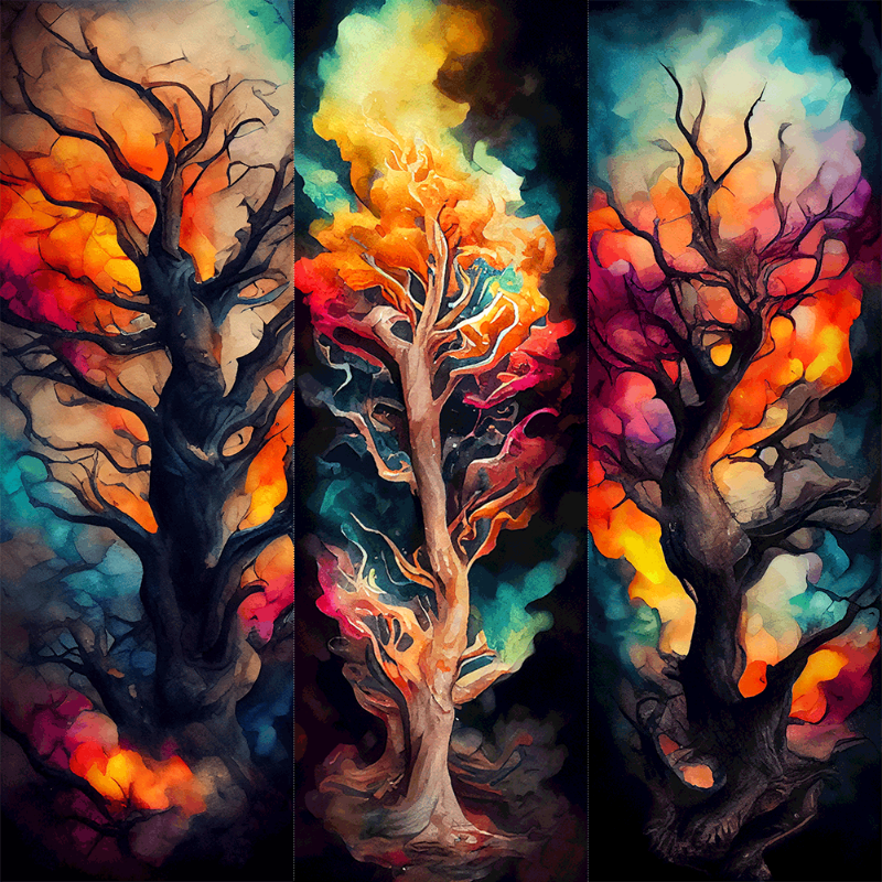 AI Psychedelic Forest #2 static token preview