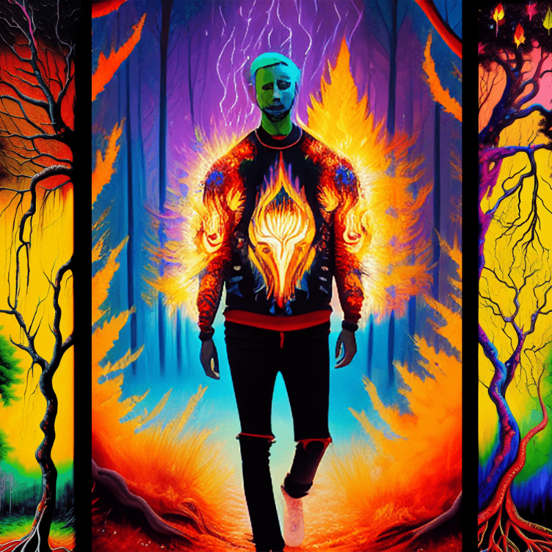 AI Psychedelic Trees #7 static token preview