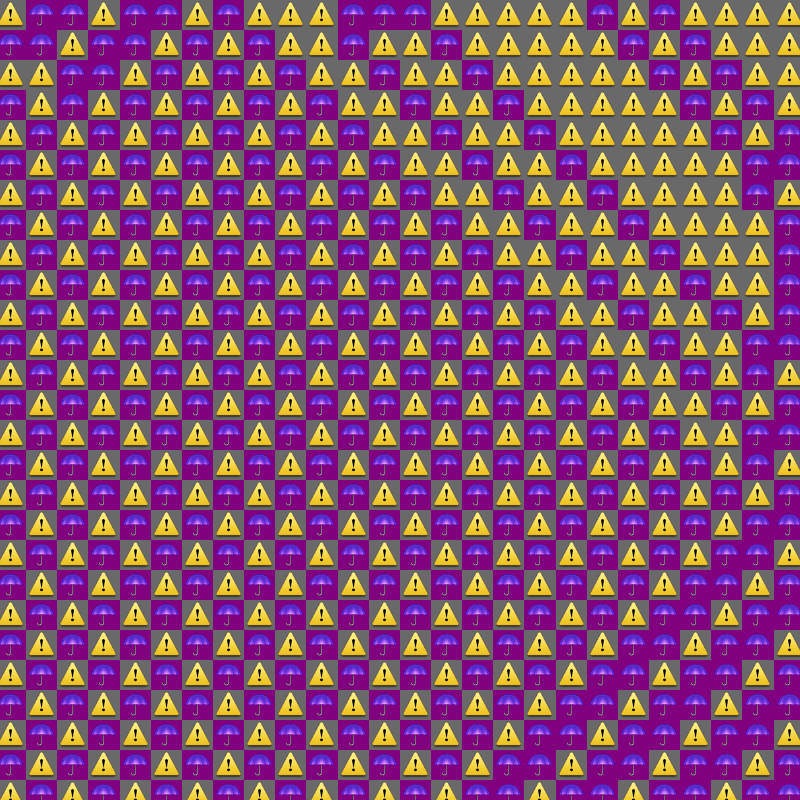 Elementary Cellular Emoji Automata #7 static token preview