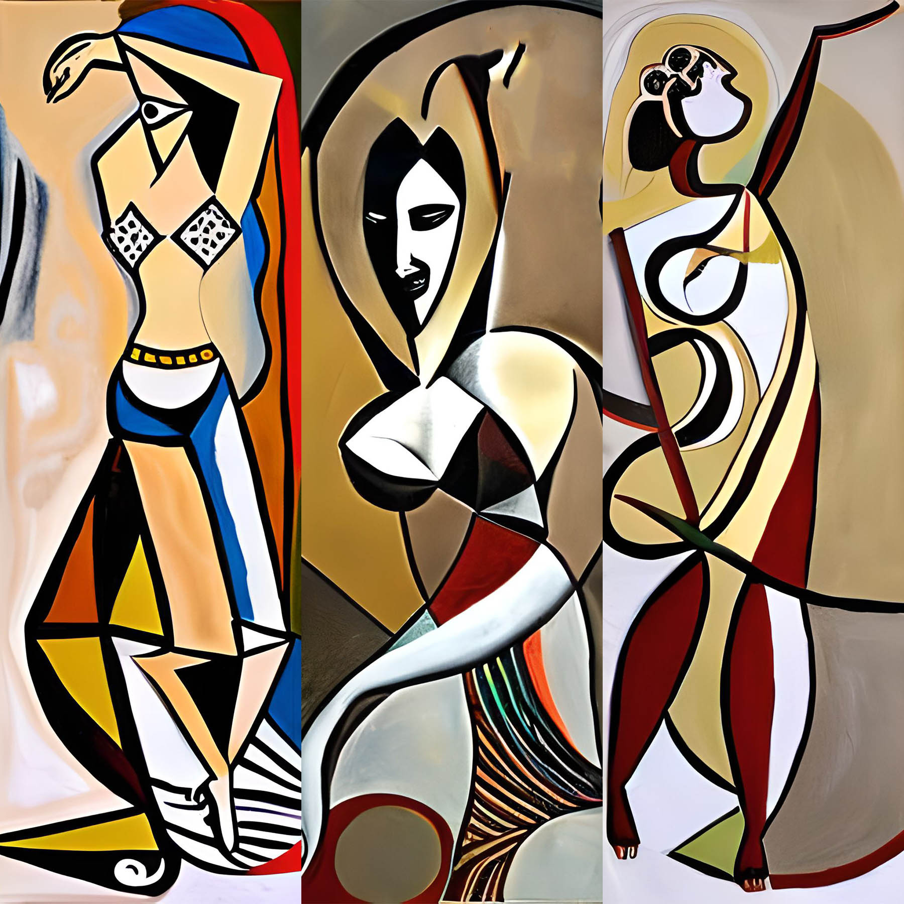 Cubism Dancers #4 static token preview